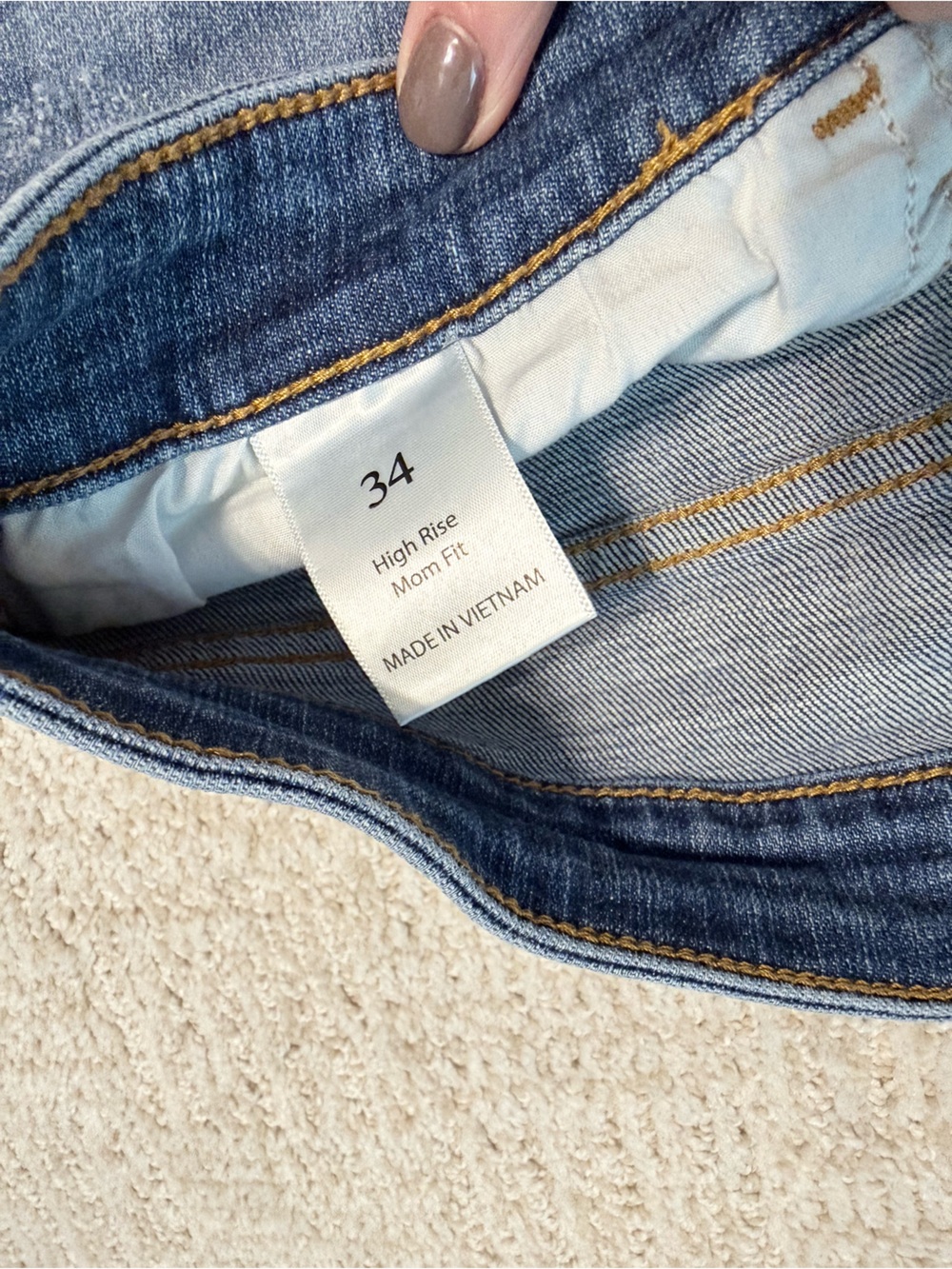 Willow & Roots High Rise Mom Fit Stretch Jean (34”) - Picture 4 of 7